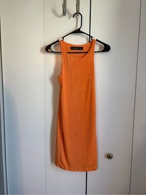 Lioness Bright Orange Sleeveless Mini Dress